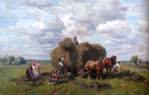  Desire Thomassin The Hay Harvest - Art Print