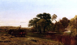  Aaron Draper Shattuck The Hay Wain, Granby, Connecticut - Art Print