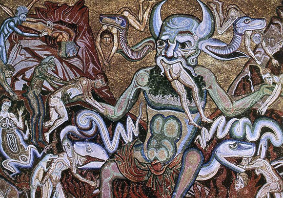  Coppo Di Marcovaldo The Hell (detail) - Art Print