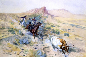  Charles Marion Russell The Herd Quitter - Art Print