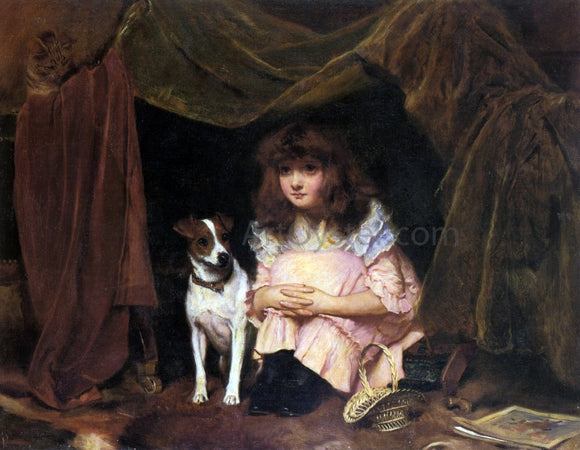  Charles Burton Barber The Hiding Place - Art Print