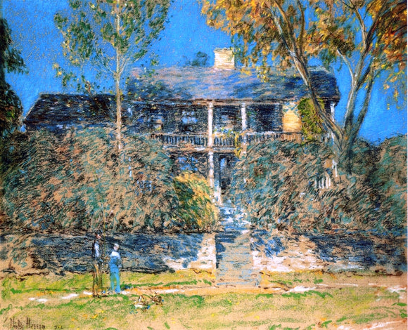  Frederick Childe Hassam The Holly Farm - Art Print