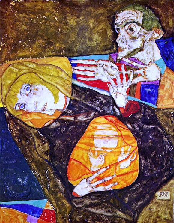  Egon Schiele The Holy Family - Art Print