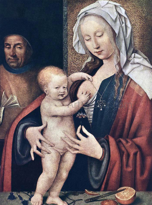  Joos Van Cleve The Holy Family - Art Print