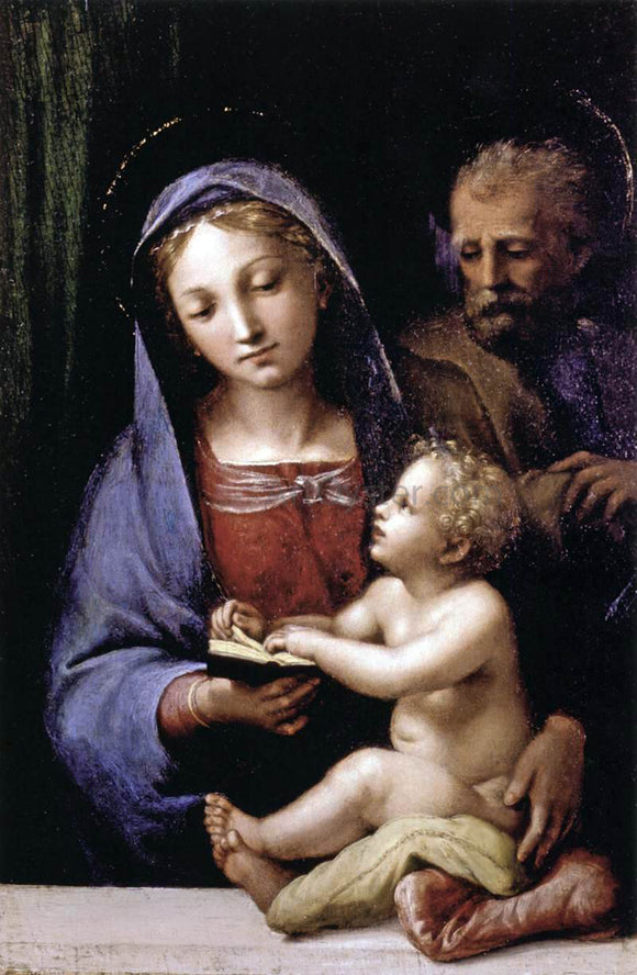  Giovan Francesco Penni The Holy Family of the Book - Art Print