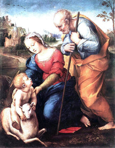  Raphael The Holy Family with a Lamb - Art Print