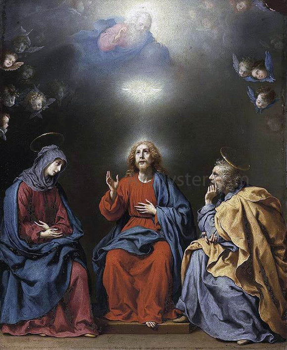  Carlo Dolci The Holy Family with God the Father and the Holy Spirit - Art Print