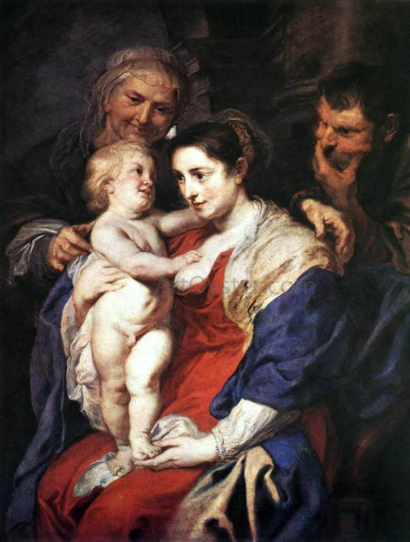  Peter Paul Rubens The Holy Family with St. Anne - Art Print