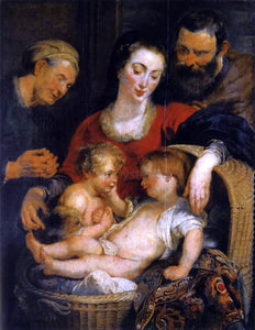  Peter Paul Rubens The Holy Family with St Elizabeth - Art Print