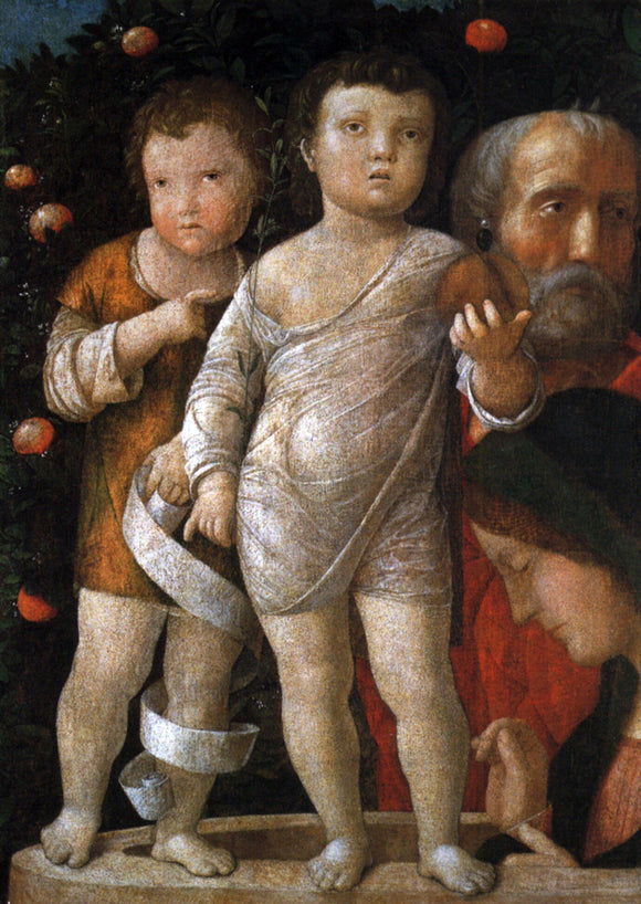  Andrea Mantegna The Holy Family with St John - Art Print