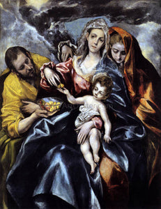  El Greco The Holy Family with St Mary Magdalen - Art Print