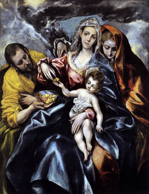  El Greco The Holy Family with St Mary Magdalen - Art Print