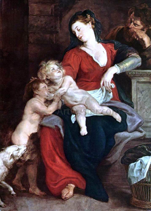  Peter Paul Rubens The Holy Family with the Basket - Art Print