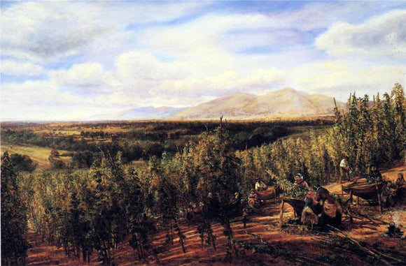  George Vicat Cole The Hop Gardens - Art Print