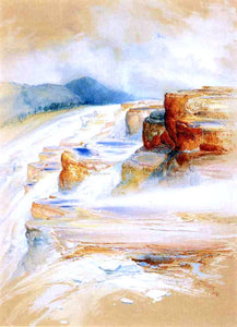  Thomas Moran The Hot Springs of Gardiners River, Dianas Baths - Art Print