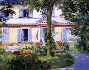  Edouard Manet The House at Rueil - Art Print