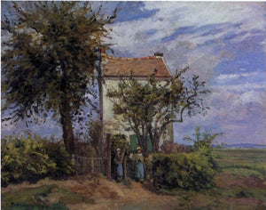  Camille Pissarro The House in the Fields, Rueil - Art Print