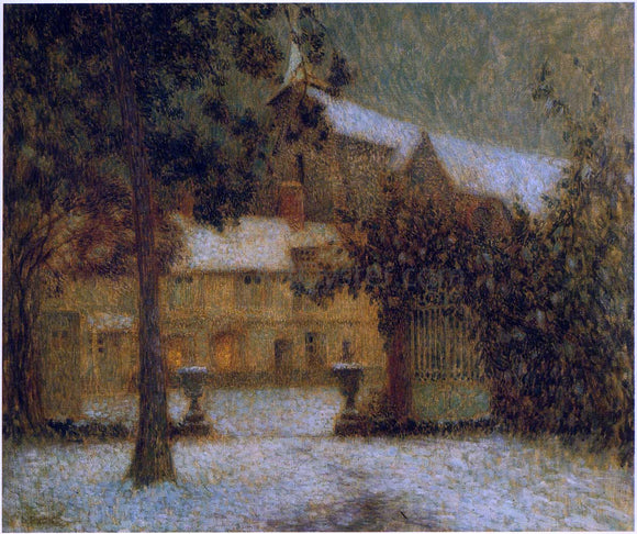  Henri Le Sidaner The House in the Snow - Art Print