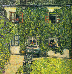  Gustav Klimt House of Guardaboschi - Art Print