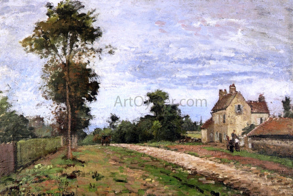  Camille Pissarro The House of Monsieur Musy, Louveciennes - Art Print