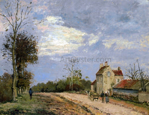  Camille Pissarro The House of Monsieur Musy, Route de Marly, Louveciennes - Art Print