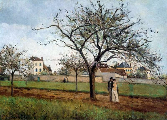  Camille Pissarro The House of Pere Gallien, Pontoise - Art Print