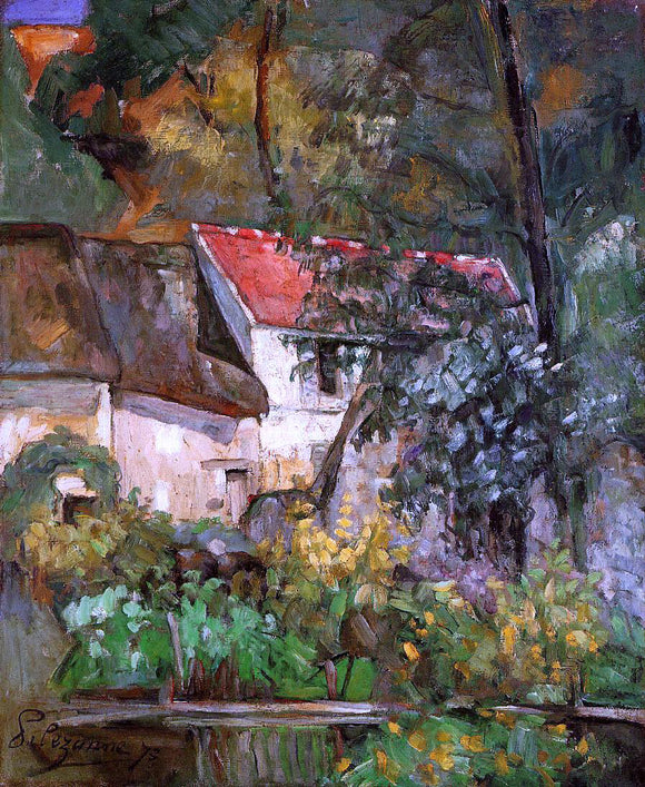  Paul Cezanne The House of Pere Lacroix in Auvers - Art Print