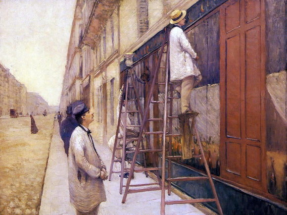  Gustave Caillebotte The House Painters - Art Print