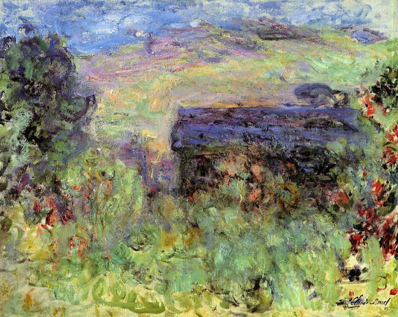  Claude Oscar Monet The House Seen Through the Roses - Art Print