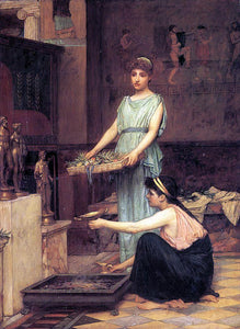  John William Waterhouse The Household Gods - Art Print