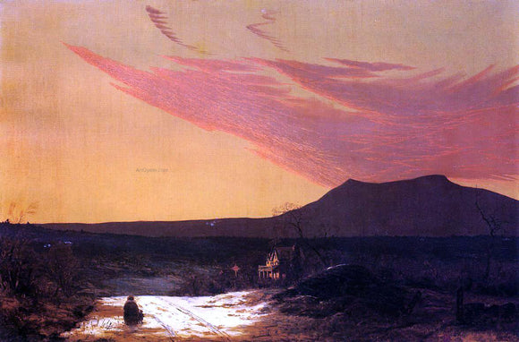  Jervis McEntee The Hudson River Valley - Art Print