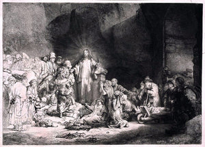  Rembrandt Van Rijn The Hundred Guilder Print - Art Print