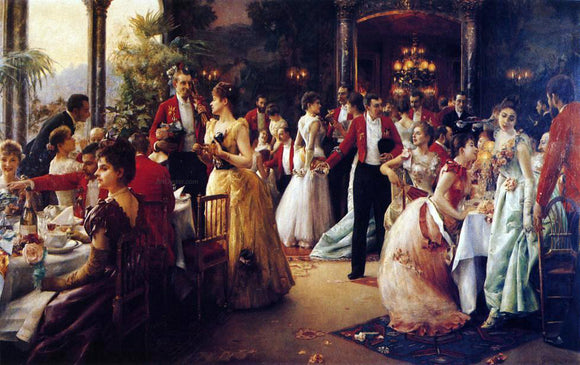  Julius LeBlanc Stewart The Hunt Supper - Art Print