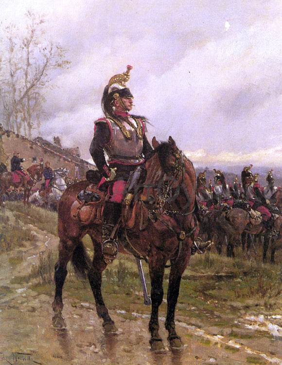  Alphonse De Neuville The Hussars - Art Print