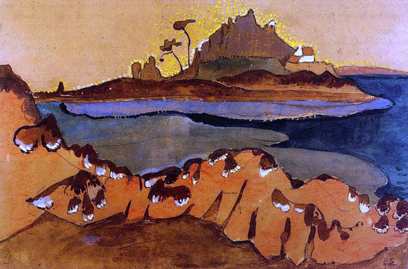  Paul Serusier The Ile de la Douane, the Mouthe of the Trieux River - Art Print