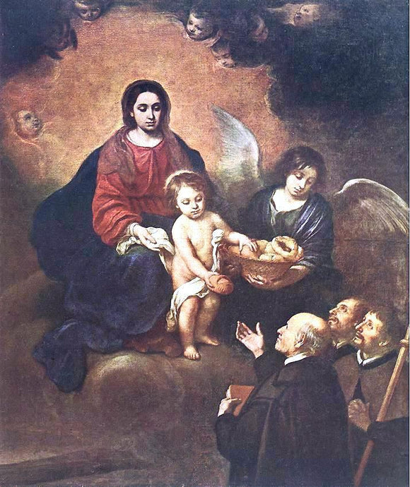  Bartolome Esteban Murillo The Infant Jesus Distributing Bread to Pilgrims - Art Print