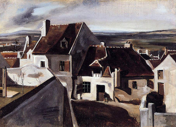  Jean-Baptiste-Camille Corot The Inn at Montigny-les-Cormeilles - Art Print
