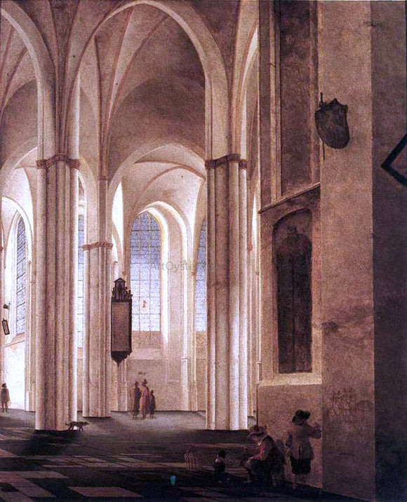  Pieter Jansz Saenredam The Interior of the Buurkerk at Utrecht - Art Print