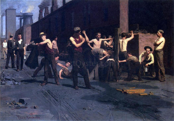  Thomas Pollock Anschutz The Ironworker's Noontime - Art Print