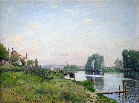  Alfred Sisley The Island of Saint-Denis - Art Print