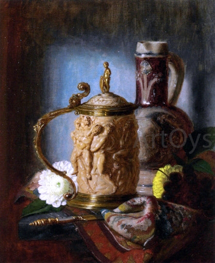  Blaise Alexandre Desgoffe The Ivory Tankard - Art Print