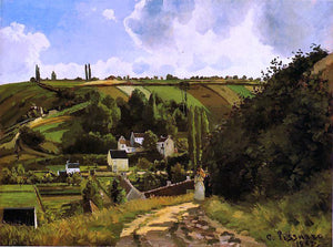  Camille Pissarro The Jallais Hills, Pontoise - Art Print
