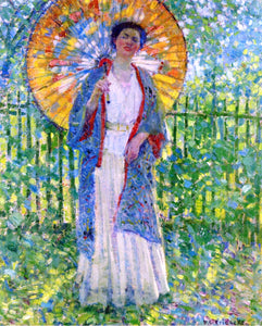  Frederick Carl Frieseke The Japanese Parasol - Art Print