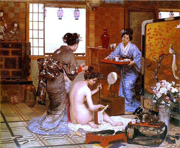  Marie-Francois Firmin-Girard The Japanese Toilette - Art Print