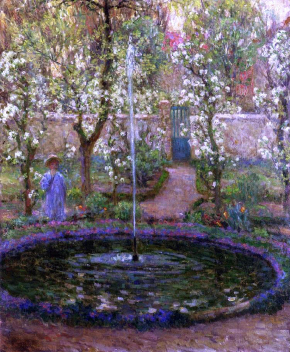  Henri Le Sidaner A Jet of Water - Art Print