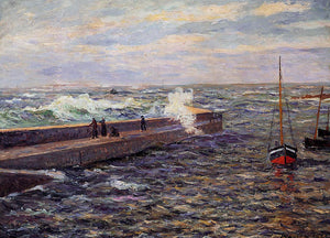  Maxime Maufra The Jetty at Pontivy, Morbihan - Art Print