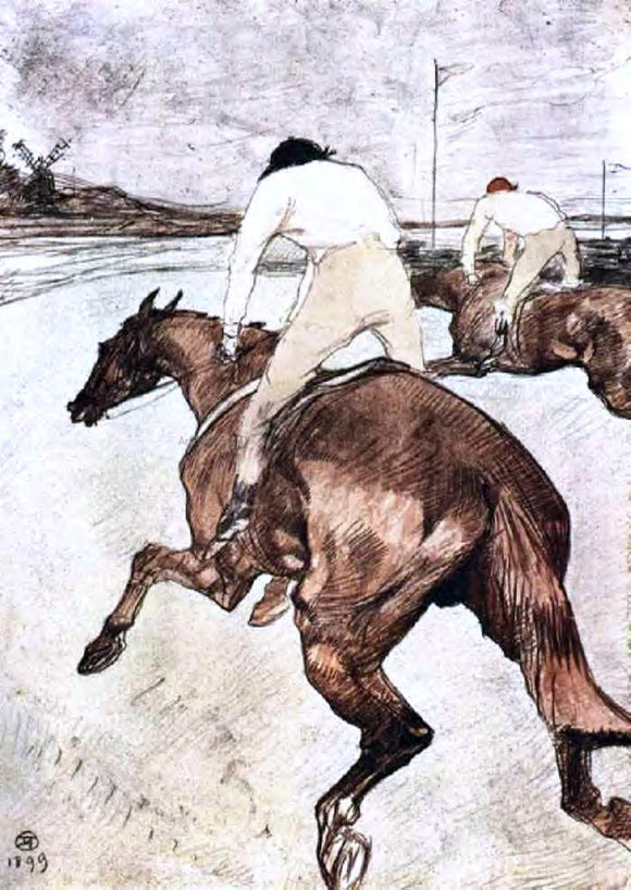  Henri De Toulouse-Lautrec The Jockey - Art Print