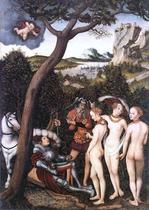  The Elder Lucas Cranach The Judgment of Paris - Art Print