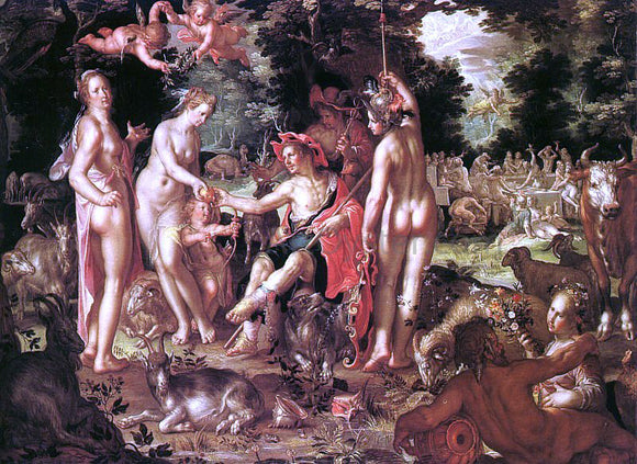  Joachim Wtewael The Judgment of Paris - Art Print