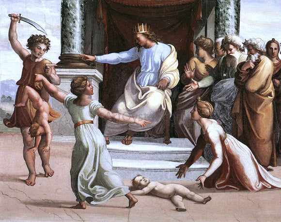  Raphael The Judgment of Solomon (Loggia on the second floor, Palazzi Pontifici, Vatican) - Art Print